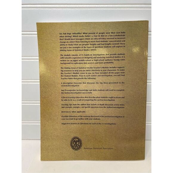 Making Sense of Statistical Studies 2 Book- Student’s and Teacher’s Modules  Rox - Picture 13 of 15